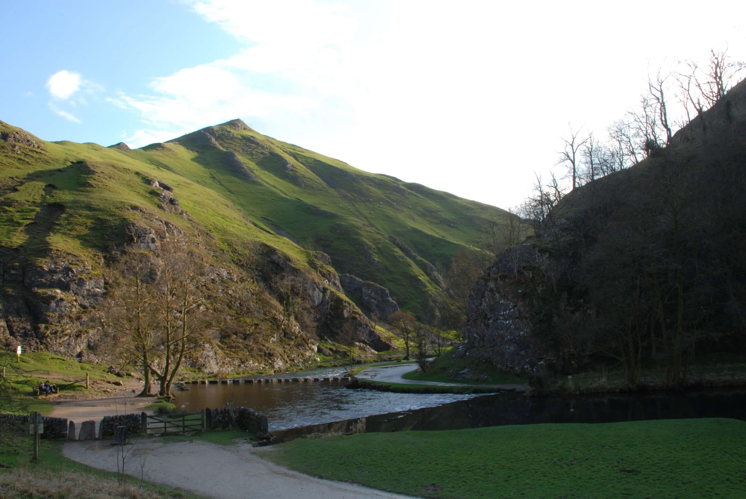 Dovedale Stepping Stones and Thorpe Cloud