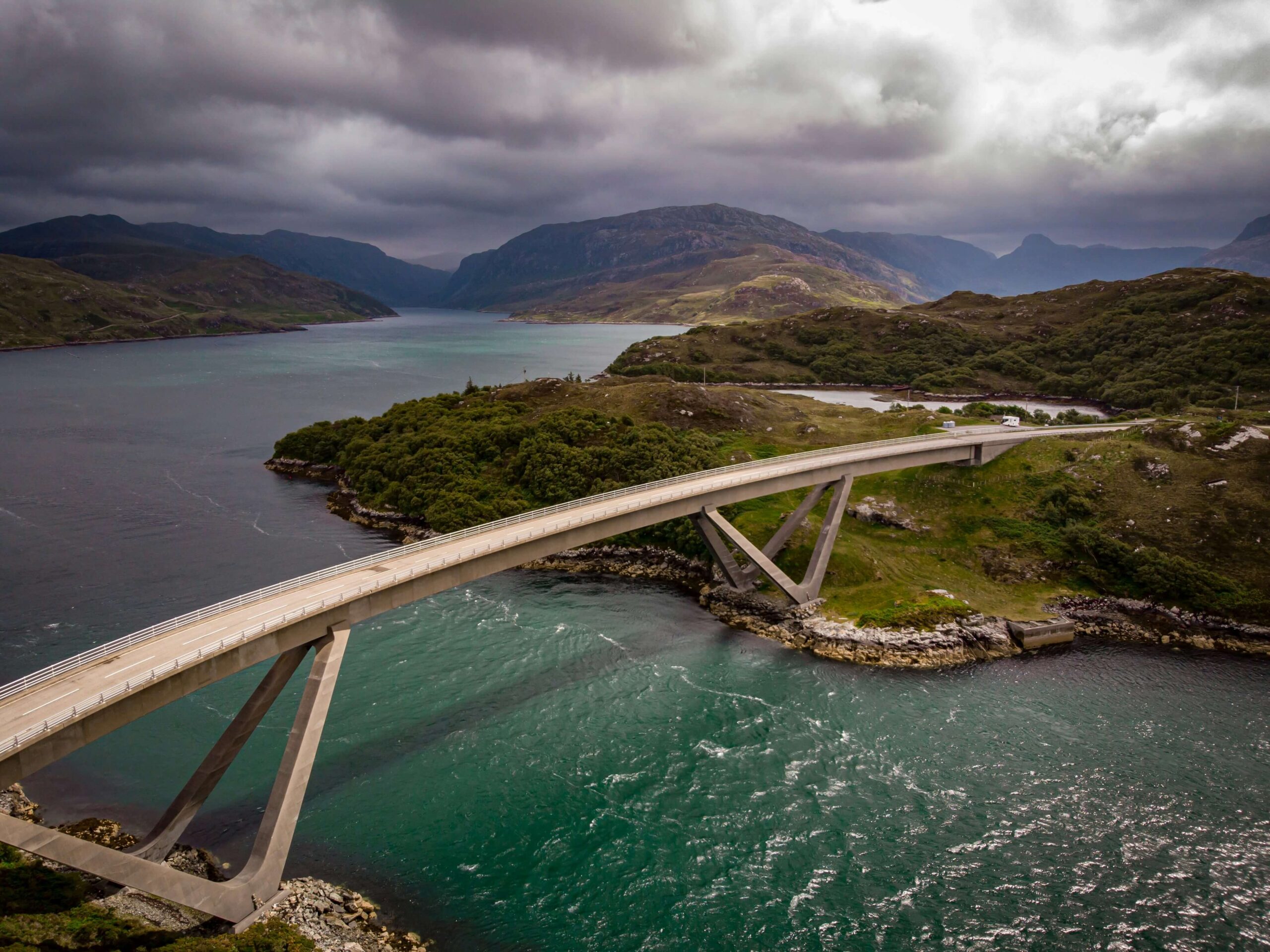 Kylesku bridge on the North Coast 500 route