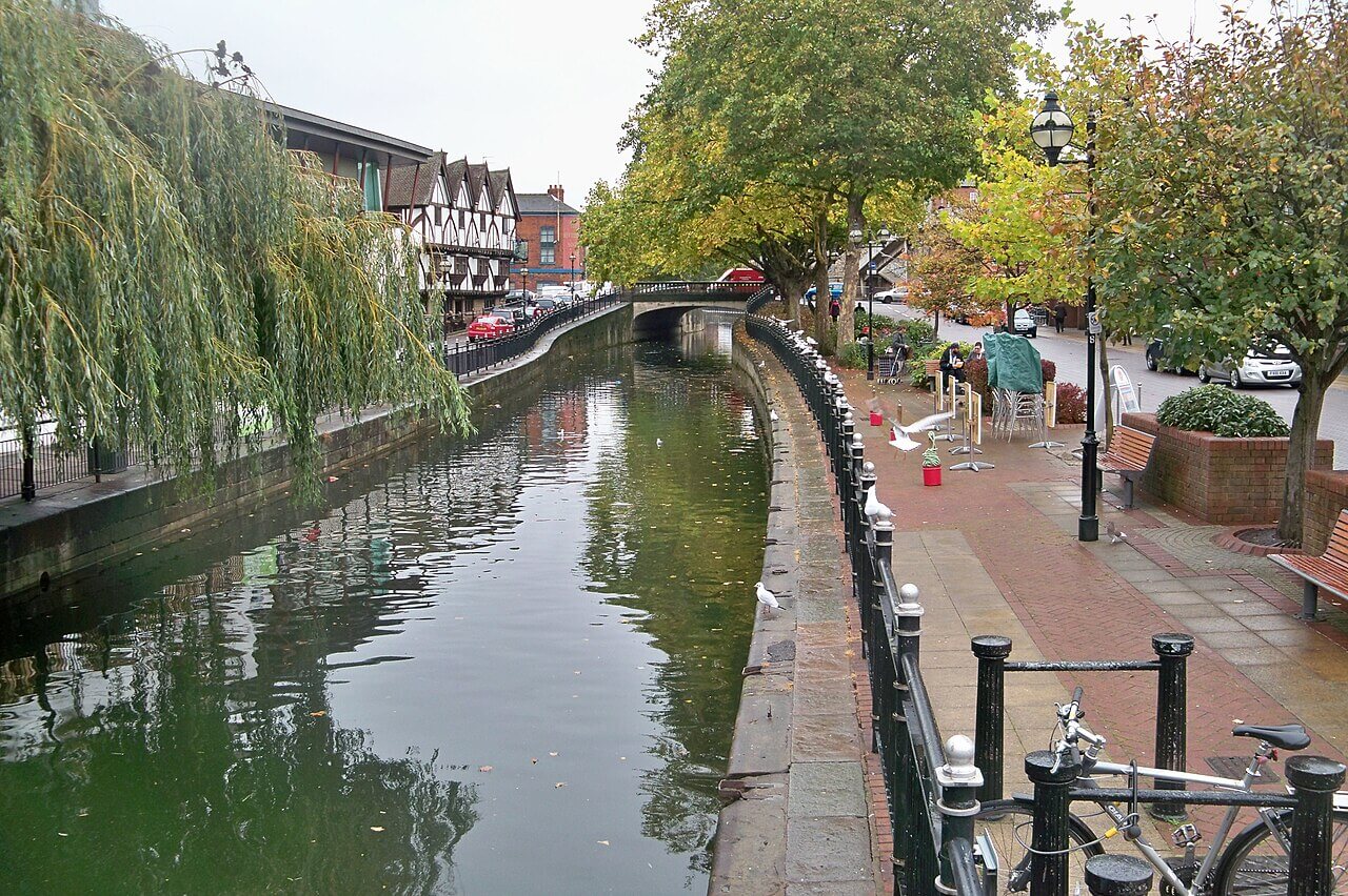 Lincoln Cathedral and the River Witham Walk