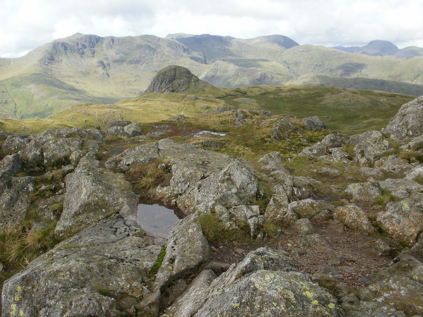 Langdale Pikes from Old Dungeon Ghyll