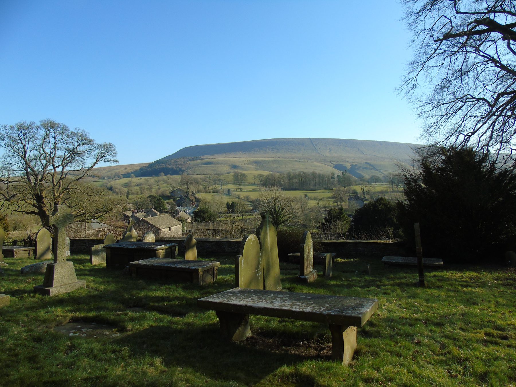 Pendle Hill from Downham Village