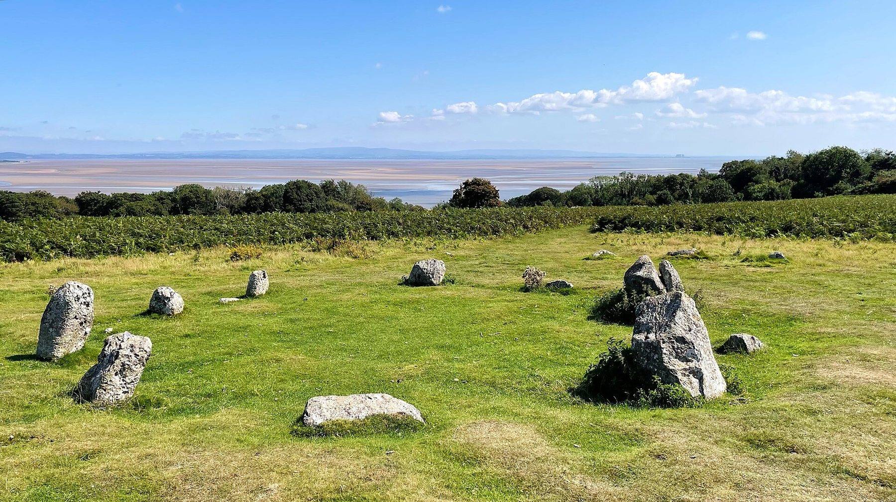 Birkrigg Common and the Druid's Circle from Bardsea