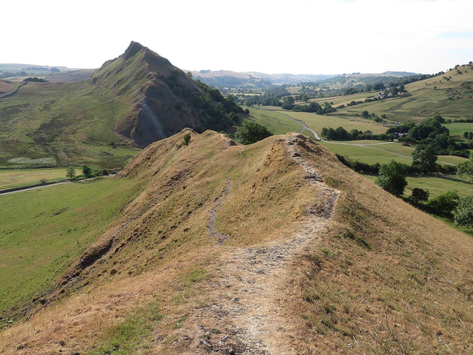 Parkhouse Hill and Chrome Hill from Earl Sterndale