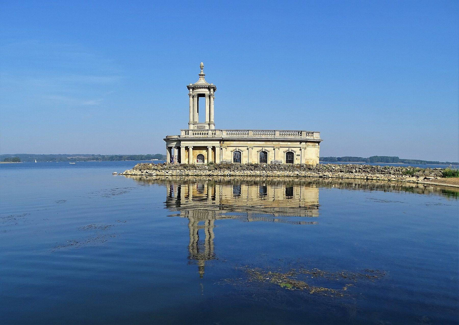 Rutland Water: Normanton Church from Sykes Lane